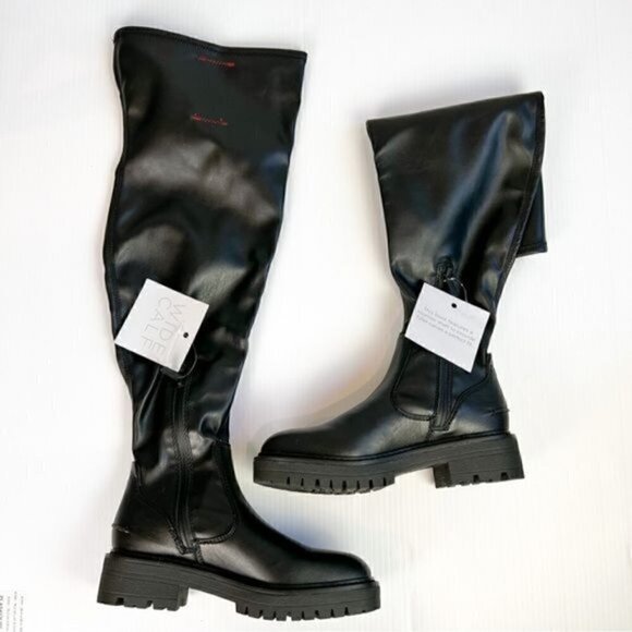 Franco Sarto Boots womens size 7 black fera knee high - Picture 2 of 11